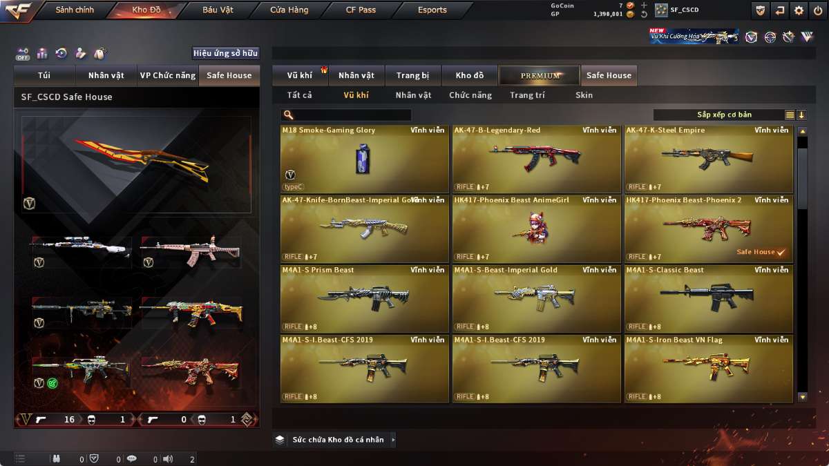 shop acc cf uy tin gia re
